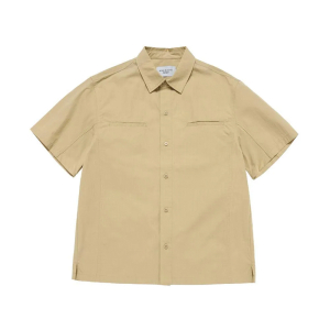 OVERSIZE RIPSTOP SHORT SLEEVE SHIRTS MUSTARD