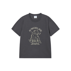 WOMAN POLAR BEAR SHORT SLEEVE T-SHIRT CHARCOAL