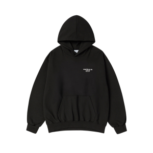 BORDER LINE BASIC LOGO HOODIE BLACK