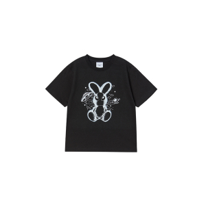 KIDS SOLO RABBIT ALIEN SHORT SLEEVE T-SHIRT BLACK