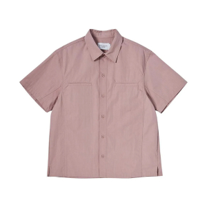OVERSIZE RIPSTOP SHORT SLEEVE SHIRTS DARK PINK