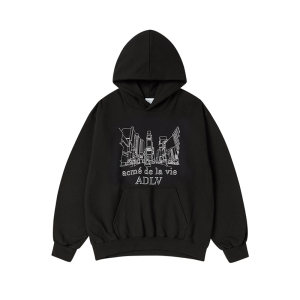 CITY VIEW HOODIE BLACK