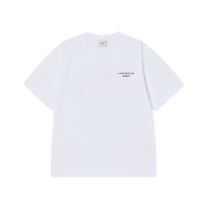 BORDER LINE BASIC LOGO SHORT SLEEVE T-SHIRT WHITE
