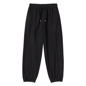 DOUBLE LINE LONG PANTS BLACK