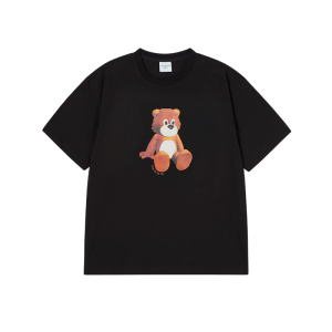 AC TEDDY BEAR SHORT SLEEVE T-SHIRT BLACK